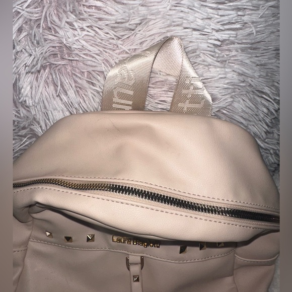 RARE Pink Laura Biagiotti Deadstock Travel Backpack - Picture 9 of 10